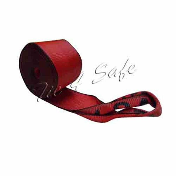 Tie 4 Safe 4 in. x 30 ft. Winch Straps with Loop End - Red, 10 Piece TI565193